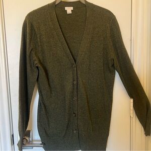 J. Crew Olive Green Cardigan